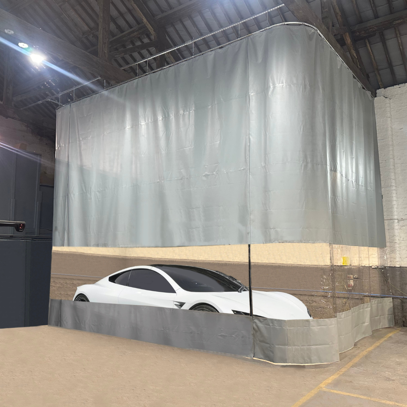 pvc workshop curtain