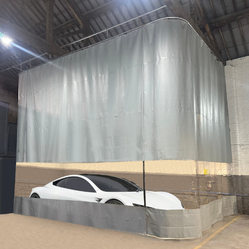 spray booth curtains-1