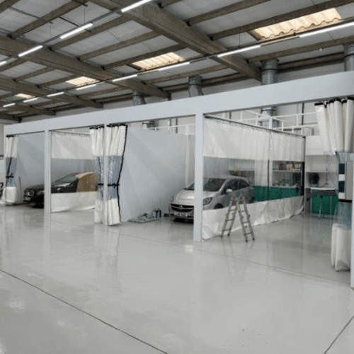 spray booth curtains