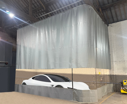 workshop curtain for spray booth-1